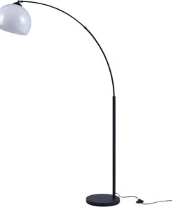 ATHM DESIGN Lampadaire Abat Jour Blanc Acrylique Pied Métal -Boutique Belamp lampadaire abat jour blanc acrylique pied metal 2