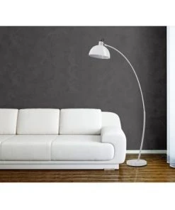 ATHM DESIGN Lampadaire Abat Jour Et Pied Métal Blanc -Boutique Belamp lampadaire abat jour et pied metal blanc 11