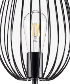 ATHM DESIGN Lampadaire Abat Jour Et Pied Métal Noir -Boutique Belamp lampadaire abat jour et pied metal noir 14