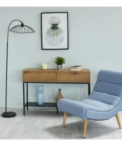 ATHM DESIGN Lampadaire Abat Jour Et Pied Métal Noir -Boutique Belamp lampadaire abat jour et pied metal noir 2