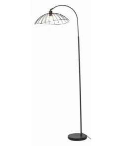 ATHM DESIGN Lampadaire Abat Jour Et Pied Métal Noir -Boutique Belamp lampadaire abat jour et pied metal noir 4