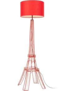 ATHM DESIGN Lampadaire Abat Jour Tissu Blanc Et Pieds Métal -Boutique Belamp lampadaire abat jour tissu blanc et pieds metal eiffel