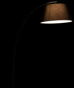 Meubles & Design Lampadaire Arrondi En Métal Noir -Boutique Belamp lampadaire arrondi en metal noir 1