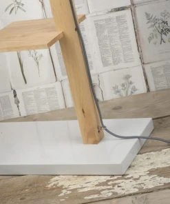 It's About Romi Lampadaire Avec étagères Métal/bois Blanc H168cm -Boutique Belamp lampadaire avec etageres metal bois blanc h168cm 2