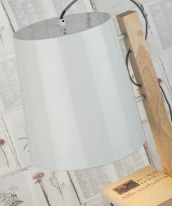 It's About Romi Lampadaire Avec étagères Métal/bois Blanc H168cm -Boutique Belamp lampadaire avec etageres metal bois blanc h168cm 5