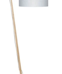 Good & Mojo Lampadaire Bambou Et Lin Naturel H176cm