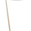 Good & Mojo Lampadaire Bambou Et Lin Naturel Noir H176cm