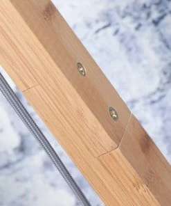 Good & Mojo Lampadaire Bambou Et Lin Naturel Vert H176cm -Boutique Belamp lampadaire bambou et lin naturel vert h176cm 3