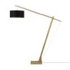 Good & Mojo Lampadaire Bambou/lin Gris H207cm