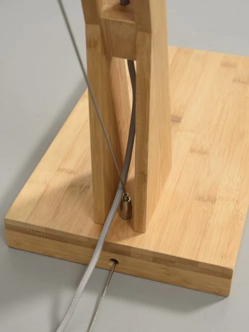 Good & Mojo Lampadaire Bambou/lin Gris H207cm 6 Good & Mojo Lampadaire Bambou/lin Gris H207cm – Image 6