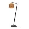 Good & Mojo Lampadaire Bambou Noir H176cm