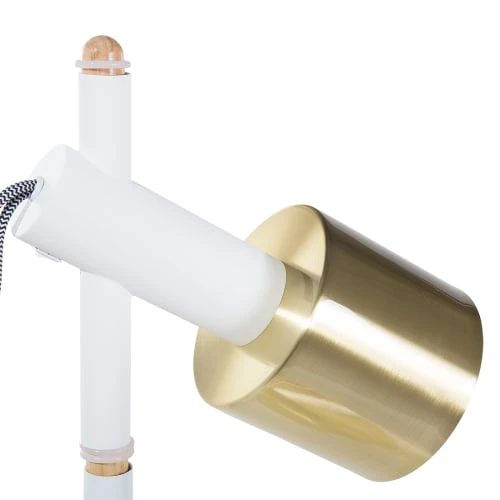 Beliani Lampadaire Blanc 4 Beliani Lampadaire Blanc – Image 4