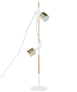 Beliani Lampadaire Blanc