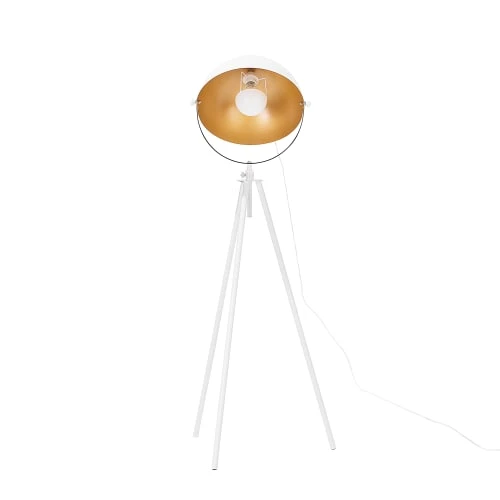 Beliani Lampadaire Blanc Et Doré 4 Beliani Lampadaire Blanc Et Doré – Image 4