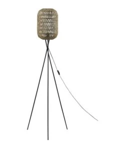 Vivabita Lampadaire Design En Métal Beige 150 Cm
