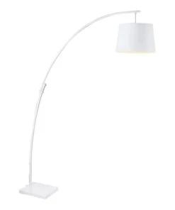 Lampea Lampadaire Design En Métal Blanc 188 Cm -Boutique Belamp lampadaire design en metal blanc 188 cm 2