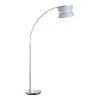 Lampea Lampadaire Design En Métal Chrome 178 Cm