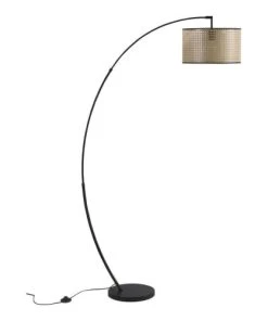 Vivabita Lampadaire Design En Métal Noir 170 Cm