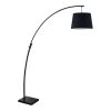 Lampea Lampadaire Design En Métal Noir 188 Cm