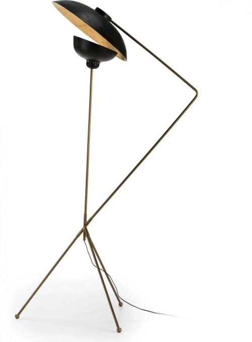 Thai Natura Lampadaire Doré Et Noir 1 Thai Natura Lampadaire Doré Et Noir