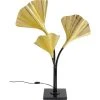 Kare Design Lampadaire En Acier 3 Abat-jours Feuilles Ginkgo Dorées H83