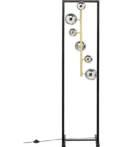 Kare Design Lampadaire En Acier 6 Abat-jours En Verre H160