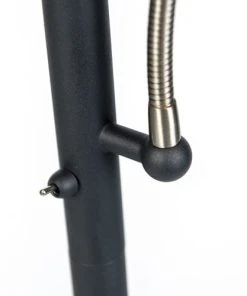 QAZQA Lampadaire En Acier Blanc -Boutique Belamp lampadaire en acier blanc 4