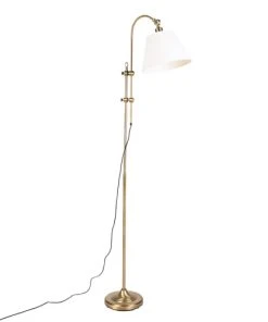 QAZQA Lampadaire En Acier Bronze -Boutique Belamp lampadaire en acier bronze 2