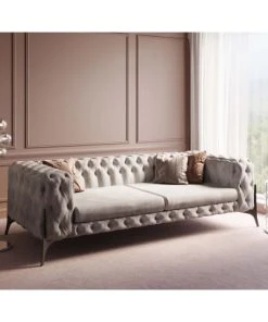 Kare Design Lampadaire En Acier Chromé Et Verre H160 -Boutique Belamp lampadaire en acier chrome et verre h160 4