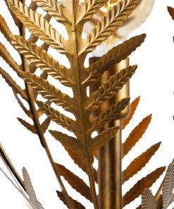 QAZQA Lampadaire En Acier Doré/laiton -Boutique Belamp lampadaire en acier dore laiton 16