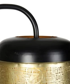 QAZQA Lampadaire En Acier Doré/laiton -Boutique Belamp lampadaire en acier dore laiton 26