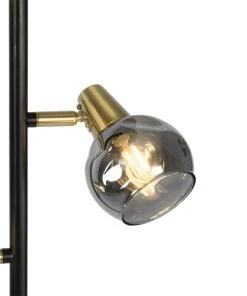 QAZQA Lampadaire En Acier Doré/laiton