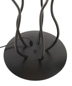 QAZQA Lampadaire En Acier Noir -Boutique Belamp lampadaire en acier noir 37