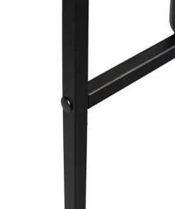 QAZQA Lampadaire En Acier Noir -Boutique Belamp lampadaire en acier noir 53