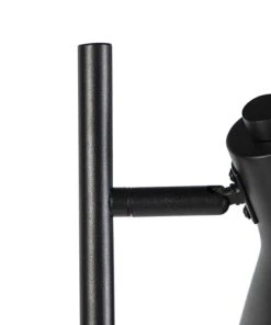 QAZQA Lampadaire En Acier Noir -Boutique Belamp lampadaire en acier noir 6