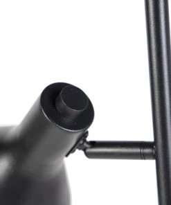 QAZQA Lampadaire En Acier Noir -Boutique Belamp lampadaire en acier noir 8