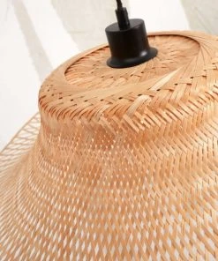 Good & Mojo Lampadaire En Bambou Abat-jour En Bambou Naturel, H. 150cm -Boutique Belamp lampadaire en bambou abat jour en bambou naturel h 150cm 16