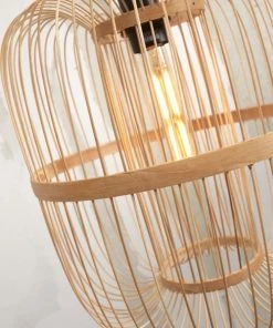 Good & Mojo Lampadaire En Bambou Abat-jour En Bambou Naturel, H. 176cm -Boutique Belamp lampadaire en bambou abat jour en bambou naturel h 176cm 10