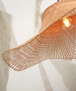 Good & Mojo Lampadaire En Bambou Abat-jour En Bambou Naturel, H. 176cm -Boutique Belamp lampadaire en bambou abat jour en bambou naturel h 176cm 3