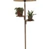 Good & Mojo Lampadaire En Bambou Abat-jour En Bambou Naturel/noir, H. 158cm