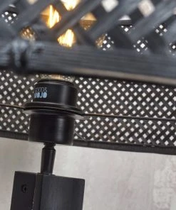 Good & Mojo Lampadaire En Bambou Abat-jour En Bambou Noir, H. 145cm -Boutique Belamp lampadaire en bambou abat jour en bambou noir h 145cm 5