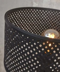 Good & Mojo Lampadaire En Bambou Abat-jour En Bambou Noir, H. 145cm -Boutique Belamp lampadaire en bambou abat jour en bambou noir h 145cm 9