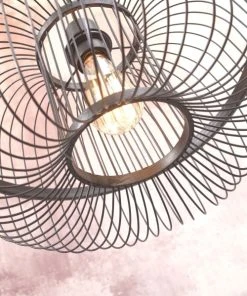 Good & Mojo Lampadaire En Bambou Abat-jour En Bambou Noir, H. 150cm -Boutique Belamp lampadaire en bambou abat jour en bambou noir h 150cm 4