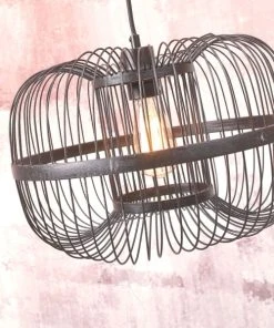 Good & Mojo Lampadaire En Bambou Abat-jour En Bambou Noir, H. 150cm -Boutique Belamp lampadaire en bambou abat jour en bambou noir h 150cm 5