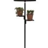 Good & Mojo Lampadaire En Bambou Abat-jour En Bambou Noir, H. 158cm