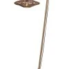 Good & Mojo Lampadaire En Bambou Abat-jour En Rotin Naturel, H. 150cm