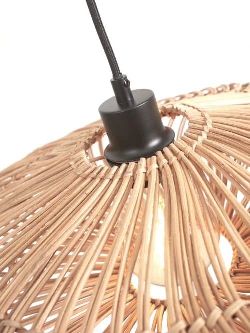 Good & Mojo Lampadaire En Bambou Abat-jour En Rotin Naturel, H. 150cm 4 Good & Mojo Lampadaire En Bambou Abat-jour En Rotin Naturel, H. 150cm – Image 4