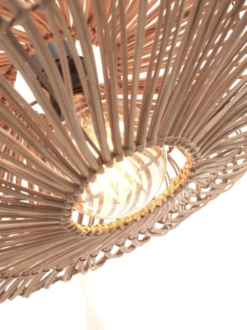 Good & Mojo Lampadaire En Bambou Abat-jour En Rotin Naturel, H. 150cm 5 Good & Mojo Lampadaire En Bambou Abat-jour En Rotin Naturel, H. 150cm – Image 5