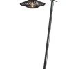 Good & Mojo Lampadaire En Bambou Abat-jour En Rotin Noir, H. 150cm