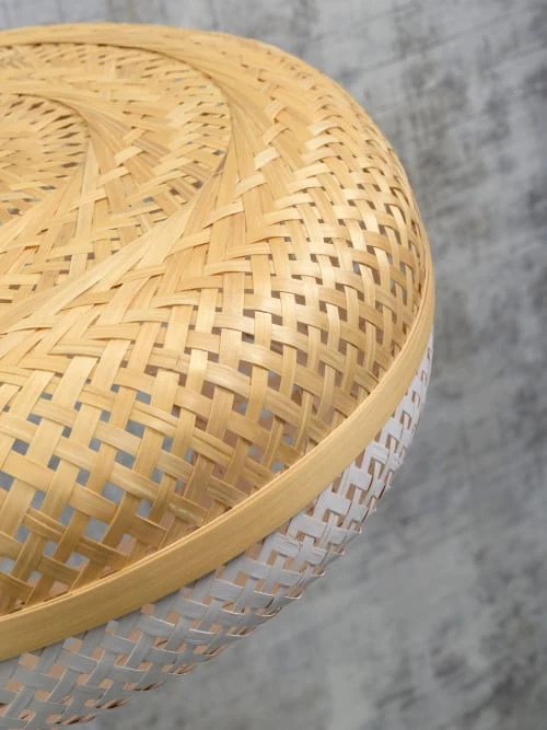 Good & Mojo Lampadaire En Bambou Blanc H176cm 4 Good & Mojo Lampadaire En Bambou Blanc H176cm – Image 4